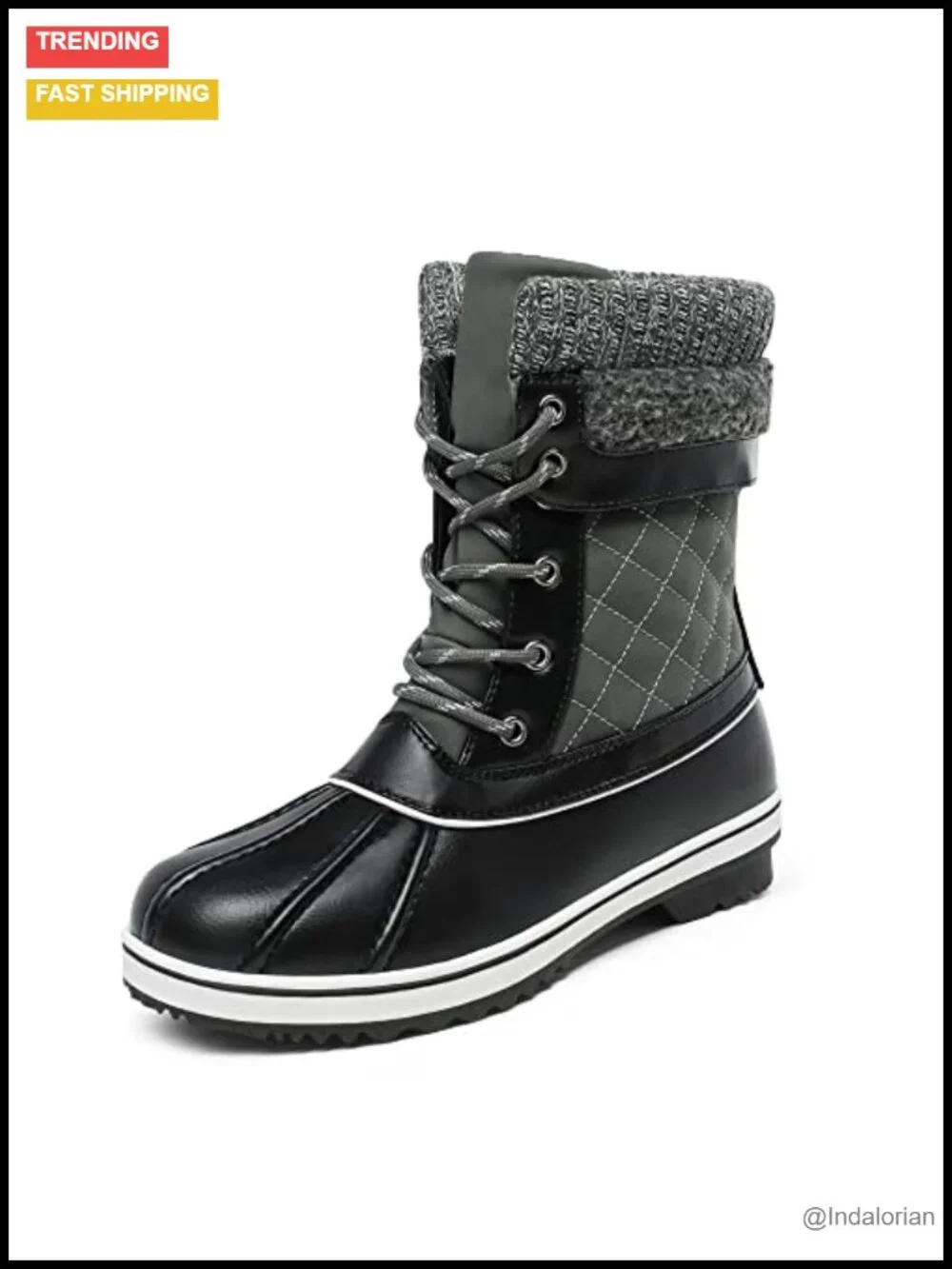 Mid Calf Duck Winter Boots with 3M Thinsulate Insulation & Waterproof Upper